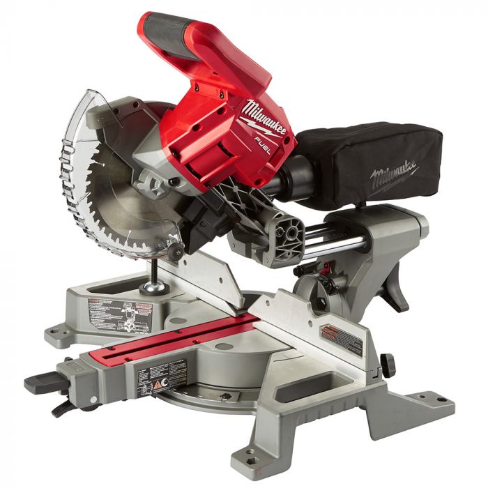 Milwaukee M18 FUEL 18 Volt Lithium-Ion Brushless Cordless 7-1/4 in. Dual Bevel Sliding Compound Miter Saw - Tool Only Model