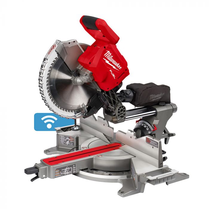 Milwaukee M18 FUEL 18 Volt Lithium-Ion Brushless Cordless 12 in. Dual Bevel Sliding Compound Miter Saw - Tool Only Model