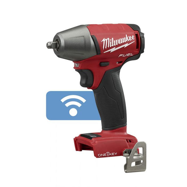 Milwaukee M18 FUEL 18 Volt Lithium-Ion Brushless Cordless 3/8 in. Compact Impact Wrench with Friction Ring with ONE-KEY - Tool Model#: 2758-20