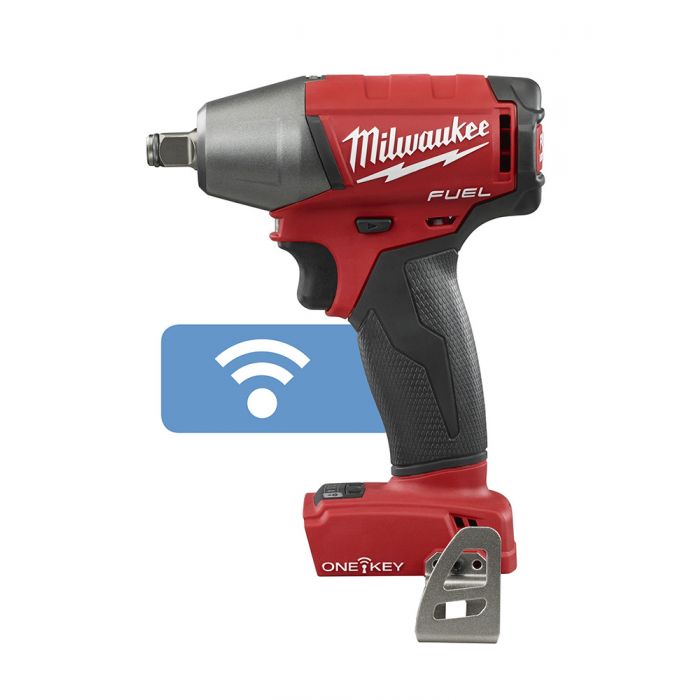 Milwaukee M18 FUEL 18 Volt Lithium-Ion Brushless Cordless 1/2 in. Compact Impact Wrench with Friction Ring with ONE-KEY - Tool Model