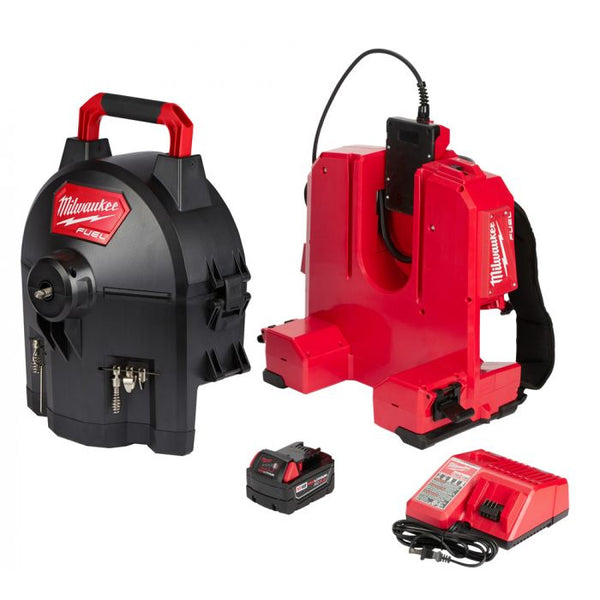 Milwaukee M18 FUEL 18 Volt Lithium-Ion Brushless Cordless SWITCH PACK 5/8 in. Sectional Drum System Kit Model#: 2775E-211