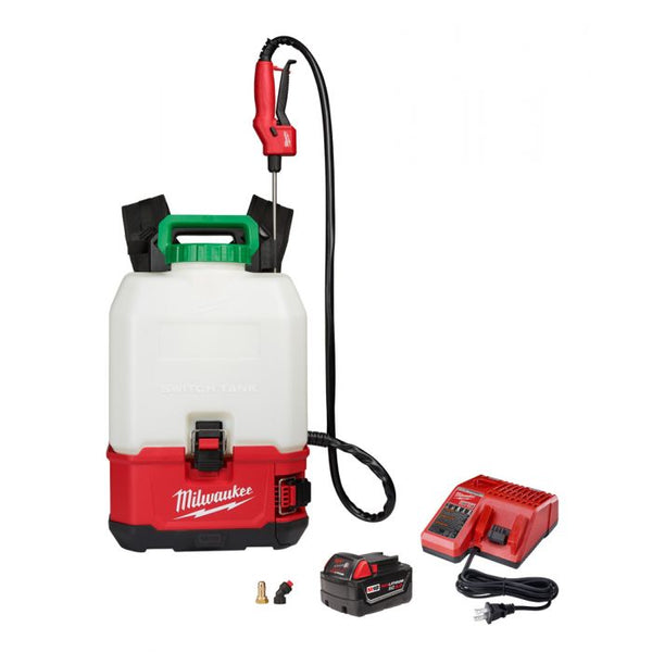 Milwaukee M18 18 Volt Lithium-Ion Cordless SWITCH TANK 4 Gallon Backpack Sprayer Kit Model#: 2820-21PS