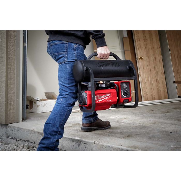 Milwaukee M18 FUEL 18 Volt Lithium-Ion Brushless Cordless 2 Gallon Compact Quiet Compressor - Tool Only Model