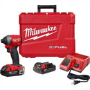 Milwaukee M18 FUEL 18 Volt Lithium-Ion Brushless Cordless 1/4 in. Hex Impact Driver CP Kit Model