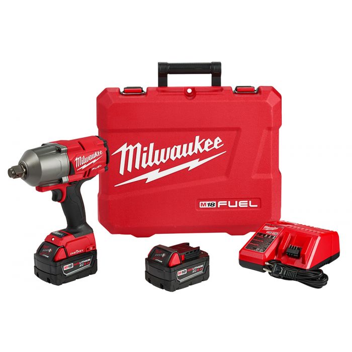 Milwaukee M18 FUEL 18 Volt Lithium-Ion Brushless Cordless withONE-KEY High Torque Impact Wrench 3/4 in. Friction Ring Kit Model
