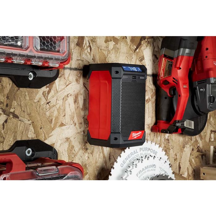 Milwaukee M12 12 Volt Lithium-Ion Cordless Radio + Charger - Tool Only Model