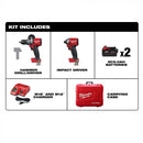 Milwaukee M18 FUEL 18 Volt Lithium-Ion Brushless Cordless 2-Tool Hammer Drill/Impact Driver Combo Kit Model