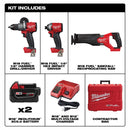 Milwaukee M18 FUEL 18 Volt Lithium-Ion Brushless Cordless 3-Piece Combo Kit Model