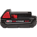 Milwaukee M18 18 Volt Lithium-Ion Cordless REDLITHIUM 2.0Ah Compact Battery Pack Model
