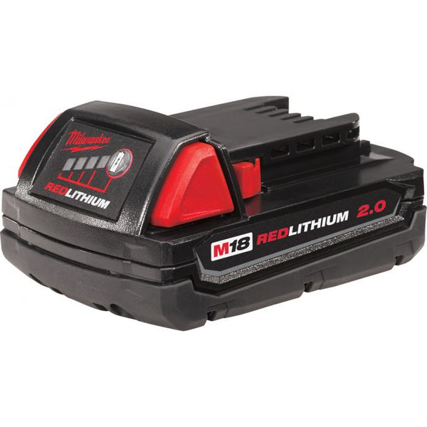 Milwaukee M18 18 Volt Lithium-Ion Cordless REDLITHIUM 2.0Ah Compact Battery Pack Model#: 48-11-1820