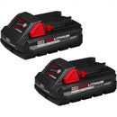 Milwaukee M18 18 Volt Lithium-Ion Cordless REDLITHIUM HIGH OUTPUT CP3.0 Battery - 2 Piece Model
