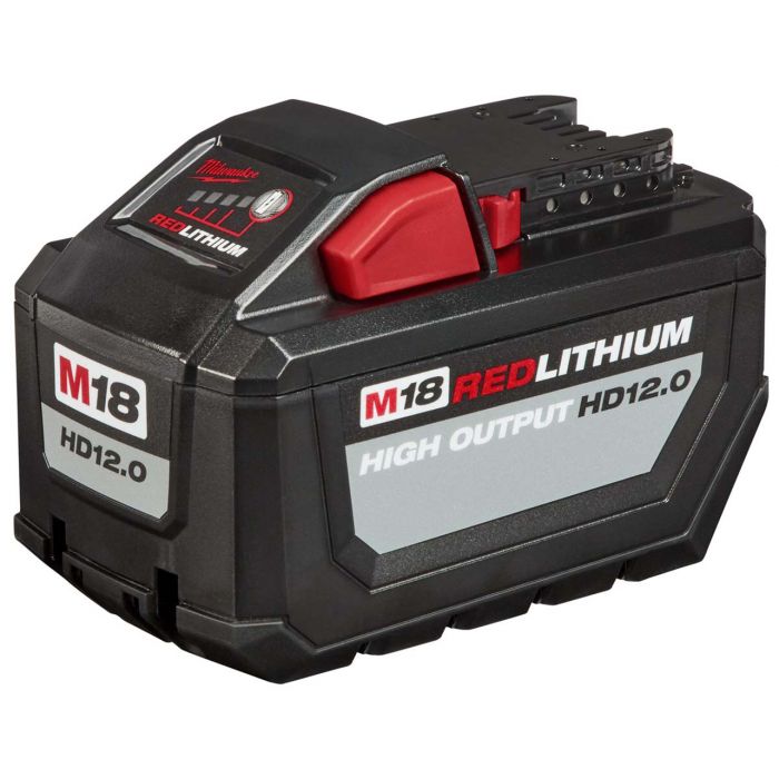Milwaukee M18 18 Volt Lithium-Ion Cordless REDLITHIUM HIGH OUTPUT HD 12.0Ah Battery and Charger Starter Kit Model