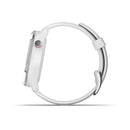 Garmin Approach® S42, Polished Silver with White Band Model