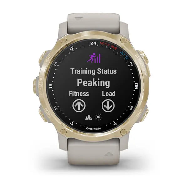 Garmin Descent Mk2S, Light Gold with Light Sand Silicone Band Model