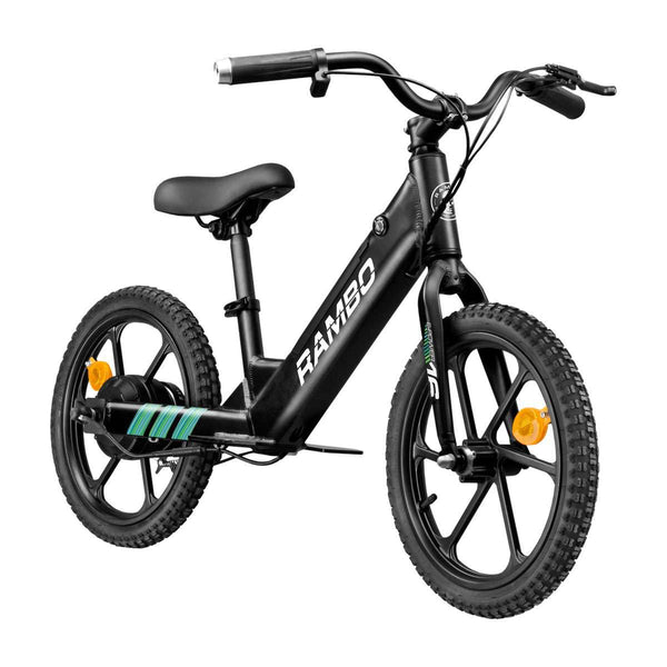 Rambo Lil' Whip 16" Youth Electric Bicycle, Matte Black, Model#: R250L-B