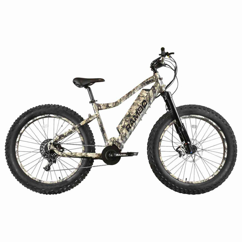 Rambo Rebel Step Thru Frame Electric Bike 1000 XPC Truetimber Viper Western Camo