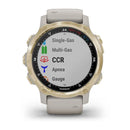 Garmin Descent Mk2S, Light Gold with Light Sand Silicone Band Model